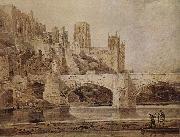Thomas Girtin, Die Kathedrale von Durham und die Brucke, vom Flub Wear aus gesehen